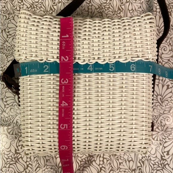 Fibra by Lamulticolor recycled white plastic and leather shoulder bag - Picture 11 of 13